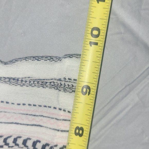 2 Pair Pants Lot Bundle Soft Loungewear White & Verticle Striped Straight Leg S - Picture 14 of 16